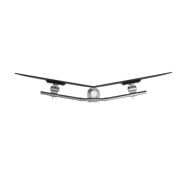 Dataflex ViewMate Monitorarm 642 Zilver Dubbele Monitorarm