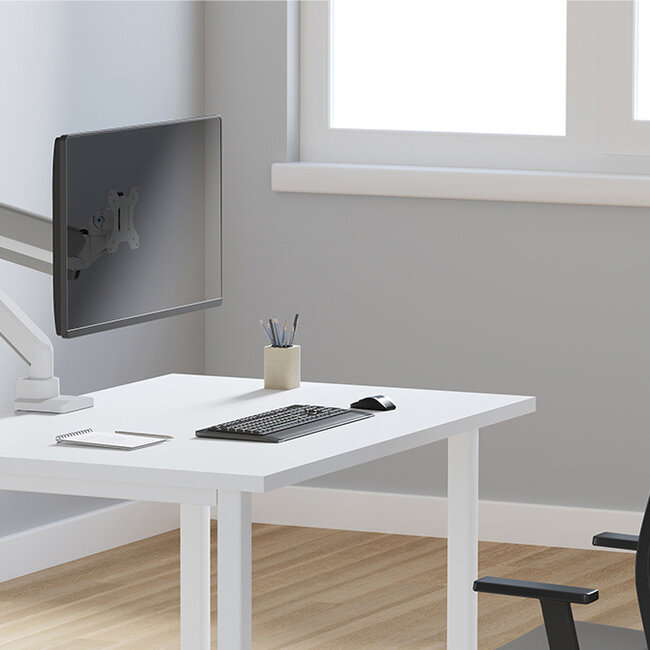 Neomounts DS70PLUS-450WH1 Monitorarm 17-49 inch - gasveer - Topfix - 180°-stop