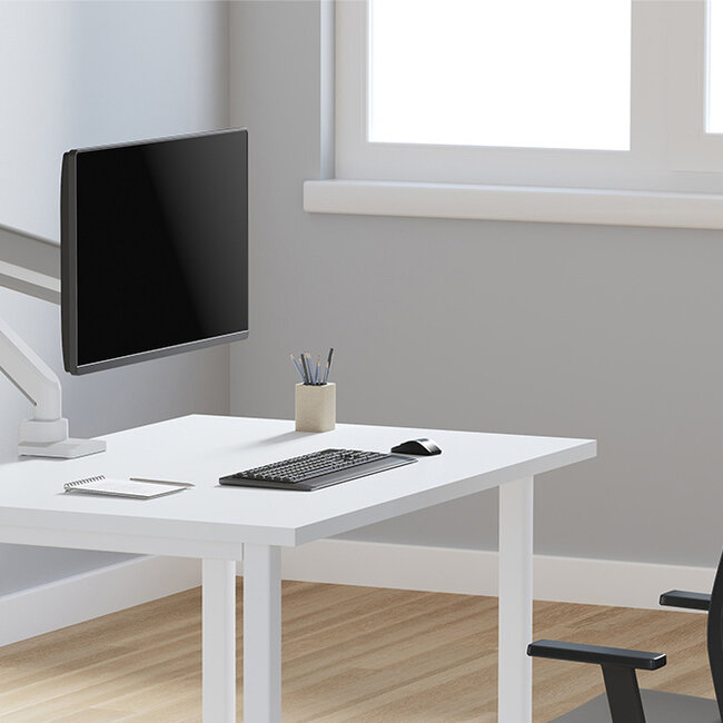 Neomounts DS70PLUS-450WH1 Monitorarm 17-49 inch - gasveer - Topfix - 180°-stop