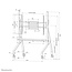Neomounts FL50-525BL1 TV trolley 55-86 inch - Snelle installatie - TÜV