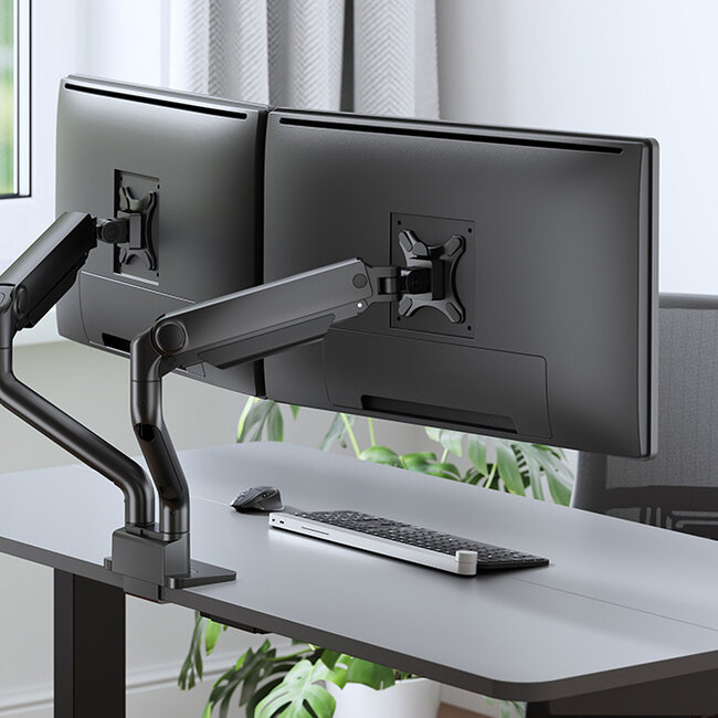 Neomounts DS70S-950BL2 Monitorarm 17-35" - gasveer - Topfix - 180°-stop