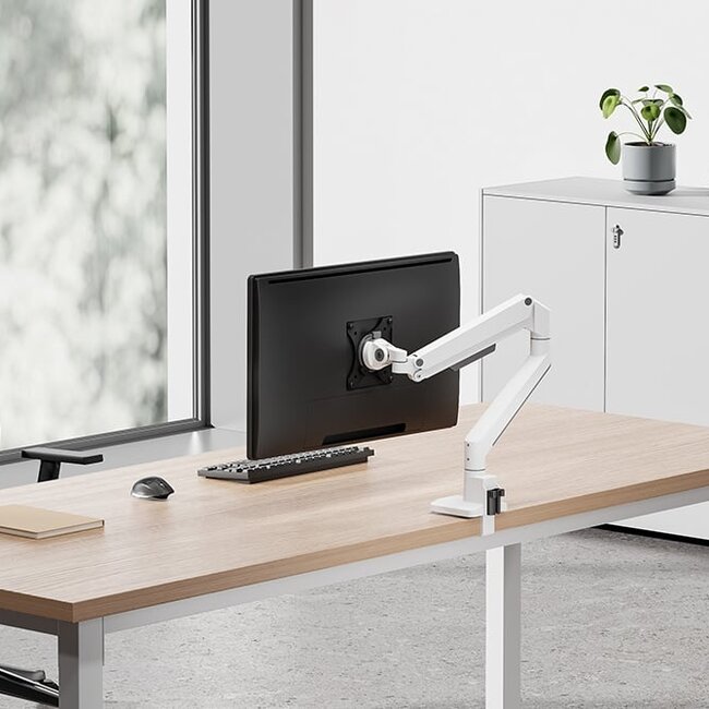 Neomounts DS70-250WH1 Monitorarm 17-35 inch - gasveer - Topfix - 180°-stop