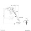 Neomounts DS70-250WH1 Monitorarm 17-35 inch - gasveer - Topfix - 180°-stop