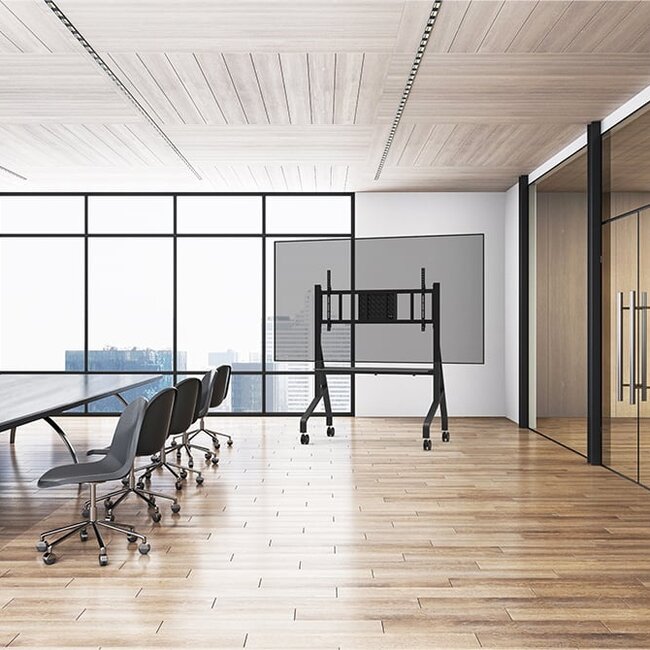 Neomounts FL50-575BL1 TV Vloerstandaard Verrijdbaar