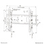Neomounts WL35-750BL16 Heavy duty muurbeugel 42-86 inch - kantelbaar - vergrendelbaar - snelle installatie - TÜV