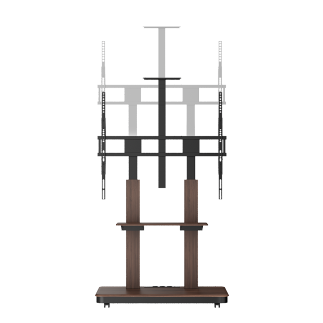 XTRARM Duolite Verrijdbare TV Vloerstandaard Walnoot