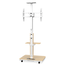 XTRARM Elite Verrijdbare TV Standaard Wit/Beuken Manueel