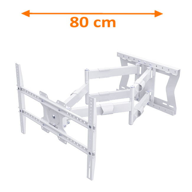 XTRARM Cratos 80 cm Double Rotate 600 TV Beugel White
