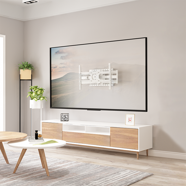 XTRARM Cratos 80 cm Double Rotate 600 TV Beugel White
