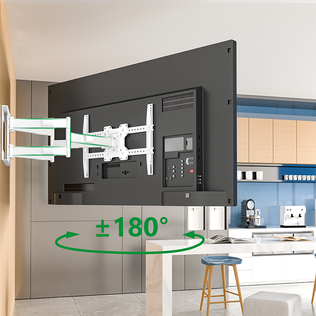 XTRARM Cratos 80 cm Double Rotate 600 TV Beugel White