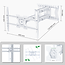 XTRARM Cratos 80 cm Double Rotate 600 TV Beugel White