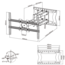 XTRARM Cratos 80 cm Double Rotate 600 TV Beugel White