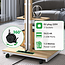 XTRARM Elite Verrijdbare Elektrische TV Standaard Wit/Beuken