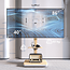 XTRARM Elite Verrijdbare Elektrische TV Standaard Wit/Beuken