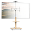 XTRARM Elite Verrijdbare Elektrische TV Standaard Wit/Beuken