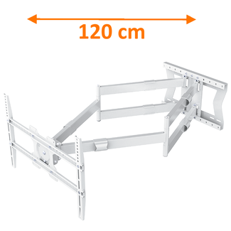  XTRARM Cratos 120 cm Double 600 TV Beugel White