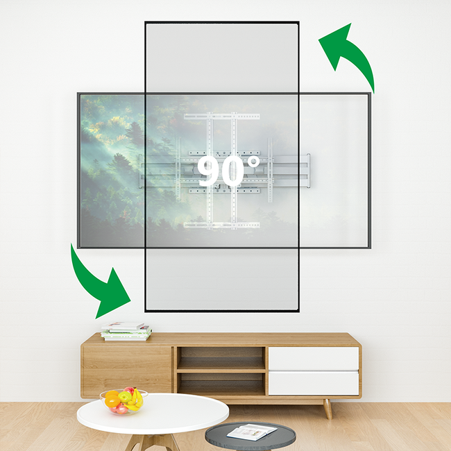 XTRARM Cratos 120 cm Double 600 TV Beugel White