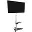 XTRARM Proton 300 Verrijdbare TV Standaard Aluminium - Met 2 stopcontacten