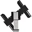 XTRARM Proton 300 Verrijdbare TV Standaard Aluminium - Met 2 stopcontacten