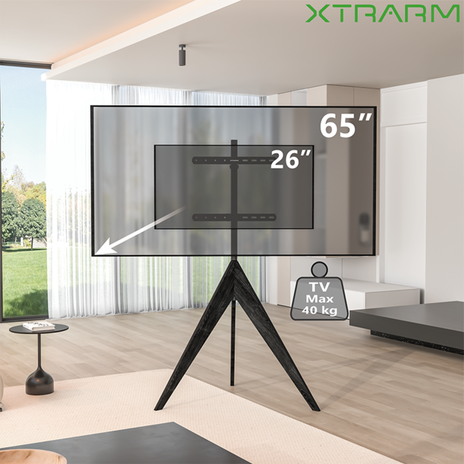 XTRARM Argo Tripod TV Standaard Zwart