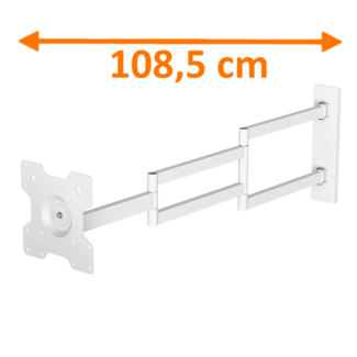 DQ Rotate XL White 108,5 cm TV Beugel