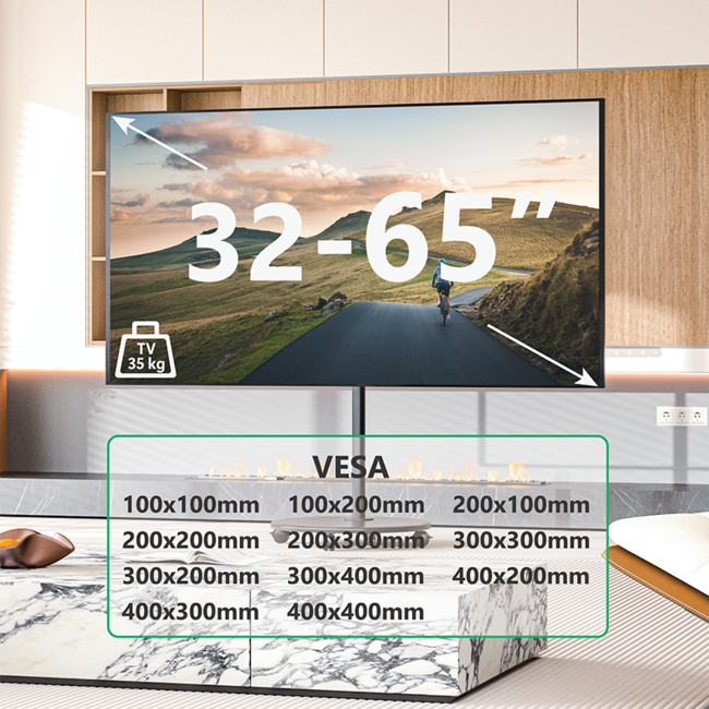 XTRARM Arius TV Standaard Zwart