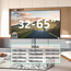 XTRARM Arius TV Standaard Grijs Houtprint