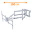 XTRARM Cratos 100 cm Double 600 TV Beugel White