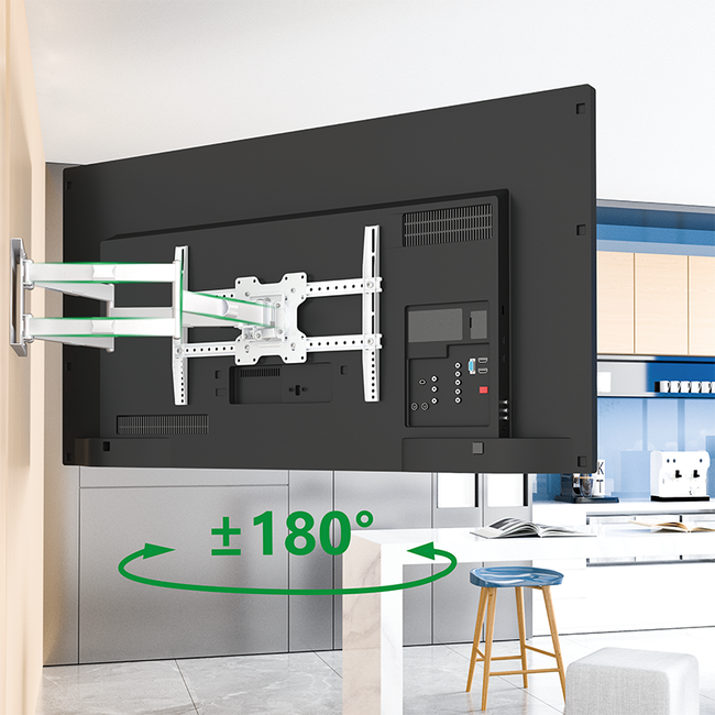 XTRARM Cratos 100 cm Double 600 TV Beugel White