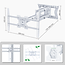 XTRARM Cratos 100 cm Double 600 TV Beugel White