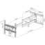 XTRARM Ferrom 120 cm TV Beugel White