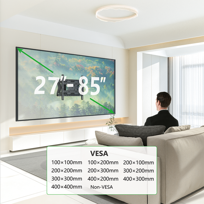 XTRARM Tantal Fixed 80 cm TV Beugel Draaibaar