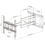 XTRARM Tantal Fixed 80 cm TV Beugel Draaibaar