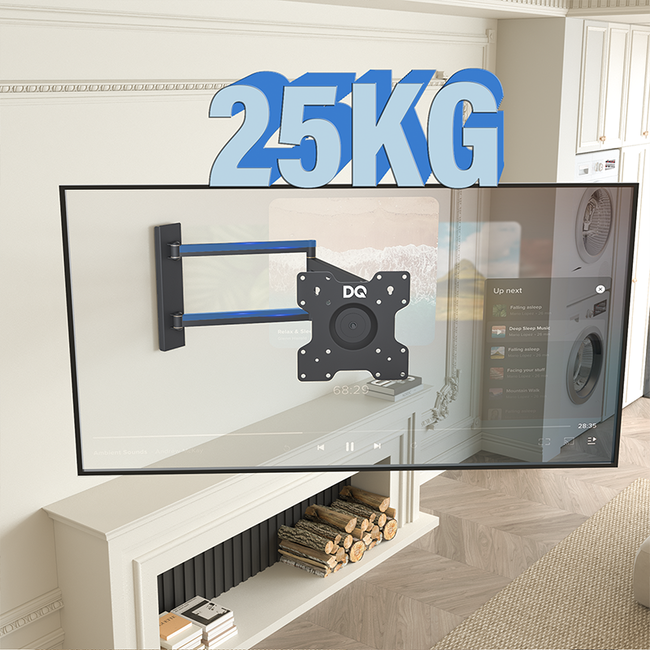 DQ Rotate XL Black 108,5 cm TV Beugel