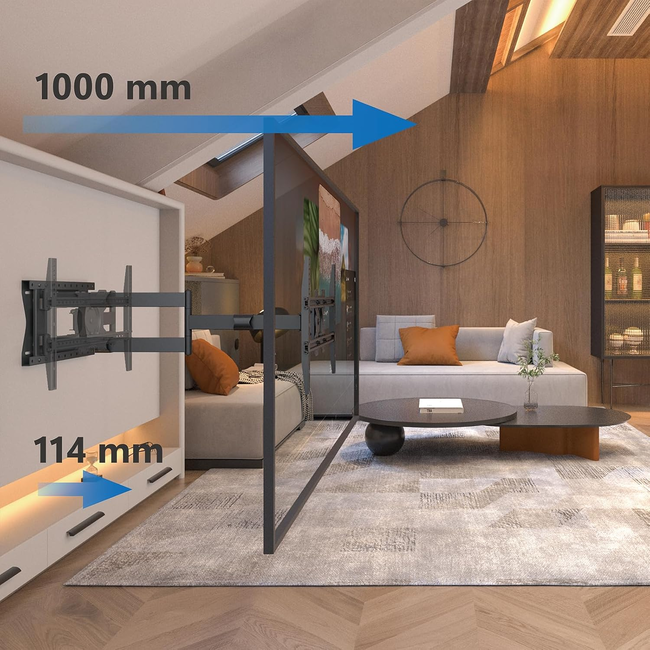 DQ Hercules Flex 600  2.0 100 cm TV Beugel