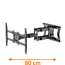 XTRARM Cratos 80 cm Double Rotate 600 TV Beugel