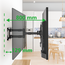 XTRARM Cratos 80 cm Double Rotate 600 TV Beugel