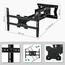 XTRARM Cratos 100 cm Double 600 TV Beugel Black
