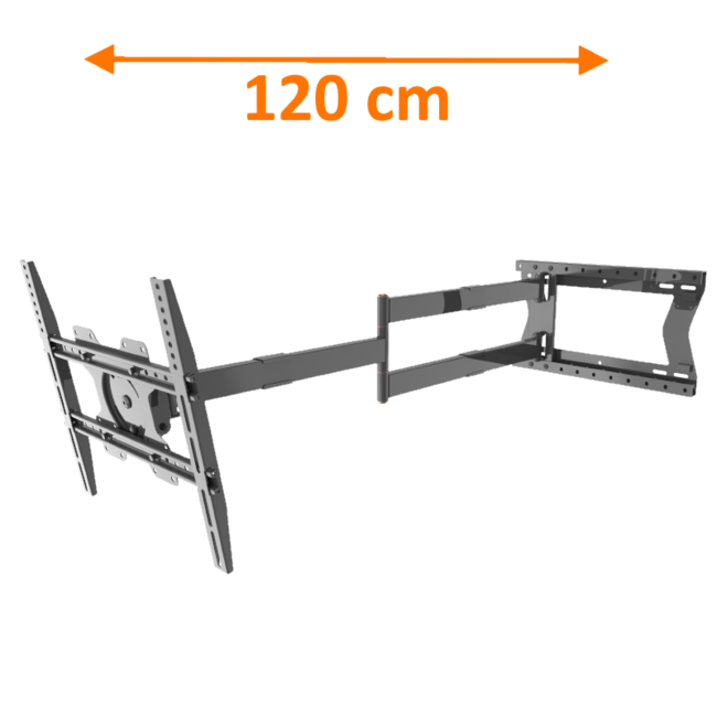 XTRARM Ferrom 120 cm TV Beugel Black