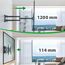 XTRARM Ferrom 120 cm TV Beugel Black