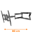 XTRARM Tantal 80 cm Flex 400 TV Beugel zwart