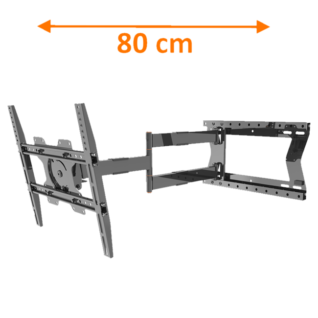 XTRARM Tantal 80 cm Flex 400 TV Beugel zwart
