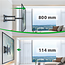 XTRARM Tantal 80 cm Flex 400 TV Beugel zwart