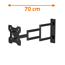 XTRARM Axis XL Black 70 cm TV Beugel
