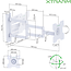 XTRARM Axis XL White 70 cm TV Beugel