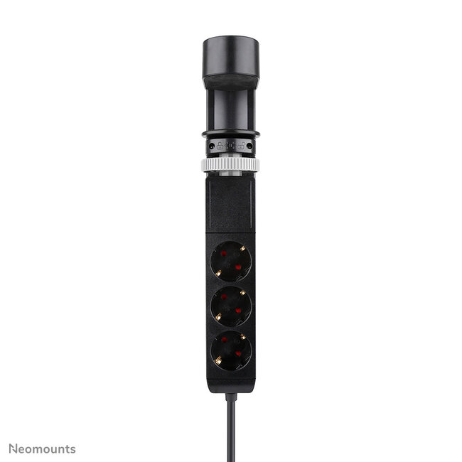 Neomounts DS22-840BL6 Bureaucontactdoos met klem en USB-C en USB-A poorten - Quick-charge