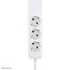 Neomounts DS22-840WH6 Bureaucontactdoos met klem en USB-C en USB-A poorten - Quick-charge