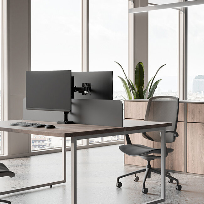 Neomounts DS60-600BL1 Monitorarm 10-32" - Quick-fix - 180°-stop