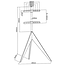 XTRARM Argo Tripod TV Standaard Wit + Kabels verborgen