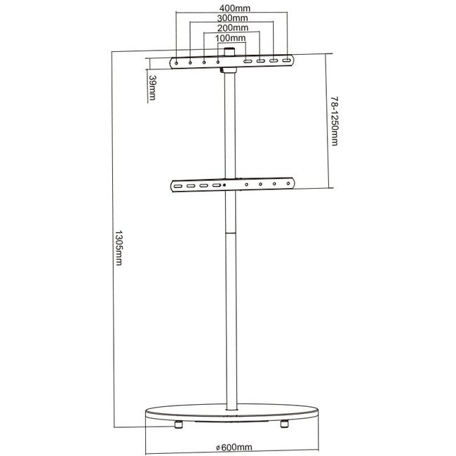 XTRARM Arius TV Standaard Ahorn